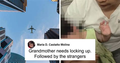 Anger after strangers lock toddler in plane toilet .